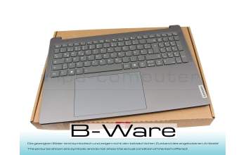 T135LR Teclado incl. topcase DE (alemán) gris/canaso con retroiluminacion b-stock
