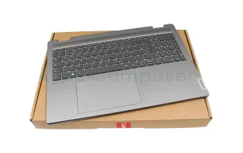5CB1J01869 teclado incl. topcase original Lenovo DE (alemán) gris/canaso con retroiluminacion
