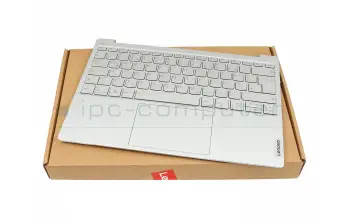 5CB1J31358 teclado incl. topcase original Lenovo DE (alemán) gris/canaso con retroiluminacion