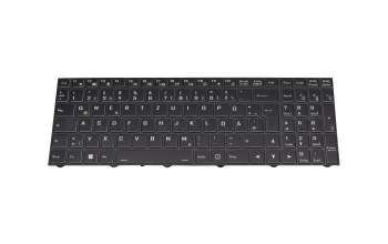 102-018H9LHA03 teclado original Clevo DE (alemán) negro/blanco/negro/mate con retroiluminacion