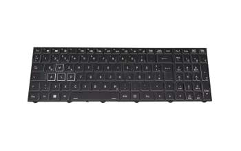 102-018H9LHA04 teclado original Medion DE (alemán) negro/negro con retroiluminacion (Gaming)