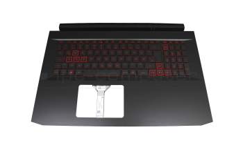 104003EKC03 teclado incl. topcase original Acer DE (alemán) negro/rojo/negro con retroiluminacion