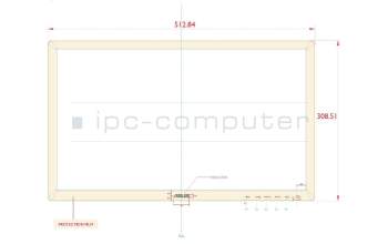 Asus 13010-00206600 LMT VE228TR BEZEL