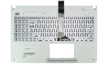 13GNMO2AP130-2 teclado incl. topcase original Asus SF (suiza-francés) negro/blanco