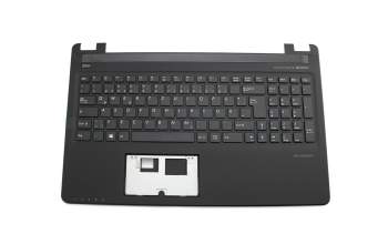 13N0-1BA3211 teclado incl. topcase original Medion DE (alemán) negro/negro Incluye flechas WASD rojas.