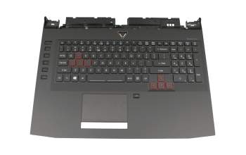 13N0-F4M0111 teclado incl. topcase original Acer US (Inglés) negro/negro con retroiluminacion