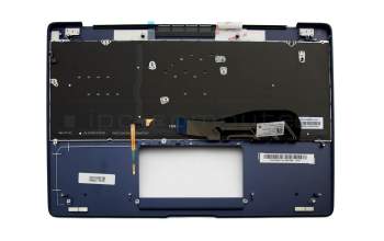 13N0-UWA0311 teclado incl. topcase original Asus DE (alemán) azul con retroiluminacion