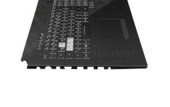 13N1-5BA0301 teclado incl. topcase original Asus DE (alemán) negro/negro con retroiluminacion