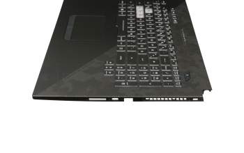 13N1-5BA0301 teclado incl. topcase original Asus DE (alemán) negro/negro con retroiluminacion