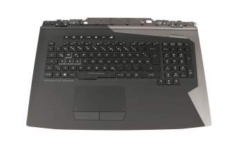 13N1-7AA0301 teclado incl. topcase original Asus DE (alemán) negro/negro con retroiluminacion - sin altavoz -