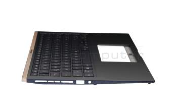 13N1-9OA8011 teclado incl. topcase original Asus DE (alemán) azul/azul con retroiluminacion