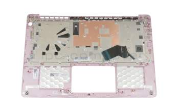 13N4-0AA0C01 teclado incl. topcase original Dell DE (alemán) negro/rosa