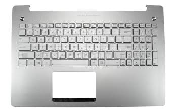 13NB00K1AM0231 teclado incl. topcase original Asus US (Inglés) plateado/plateado con retroiluminacion