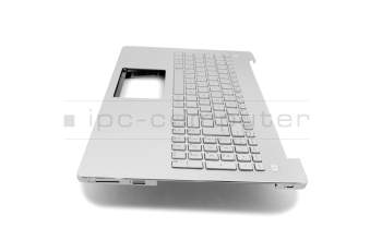 13NB00K1AM0941 teclado incl. topcase original Asus PO (portugués) plateado/plateado con retroiluminacion