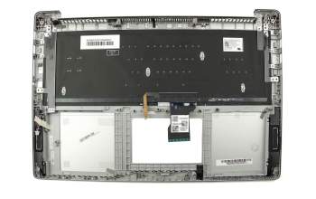 13NB0AU1AM0101 teclado incl. topcase original Asus DE (alemán) plateado/plateado con retroiluminacion