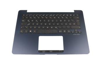 13NB0EC2AM0511 teclado incl. topcase original Asus DE (alemán) negro/azul con retroiluminacion