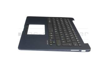 13NB0EC2AM0511 teclado incl. topcase original Asus DE (alemán) negro/azul con retroiluminacion