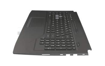 13NB0G51P04X11 teclado incl. topcase original Asus DE (alemán) negro/negro con retroiluminacion