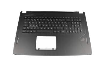 13NB0G90M02011 teclado incl. topcase original Asus DE (alemán) negro/negro con retroiluminacion