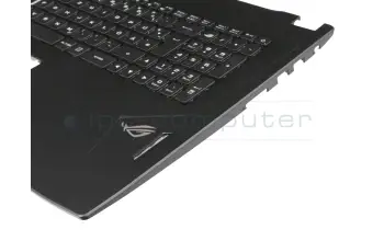 13NB0G91AP0311 teclado incl. topcase original Asus DE (alemán) negro/negro con retroiluminacion