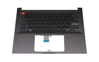 13NB0U41P19011 teclado incl. topcase original Asus DE (alemán) negro/negro con retroiluminacion