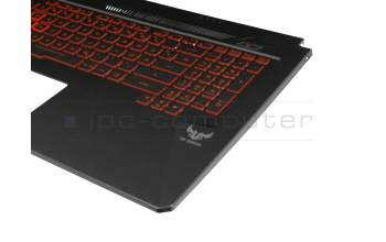 13NBR00Z1AP0101 teclado incl. topcase original Asus DE (alemán) negro/rojo/negro con retroiluminacion