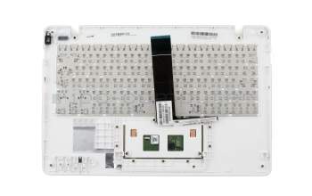 13NV02X2P03X11 teclado incl. topcase original Asus DE (alemán) blanco/blanco