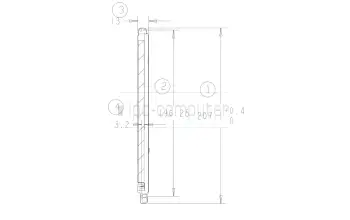 Asus 13NX05D0AM0301 P1412CEA LCD BRACKET R ASSY