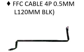 Asus 14010-00172600 FFC CABLE 4P 0.5MM L120MM BLK