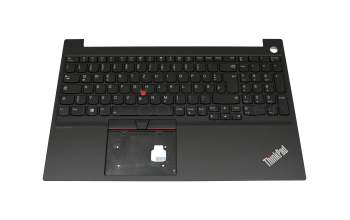 14354467 teclado incl. topcase original Lenovo DE (alemán) negro/negro con retroiluminacion y mouse stick