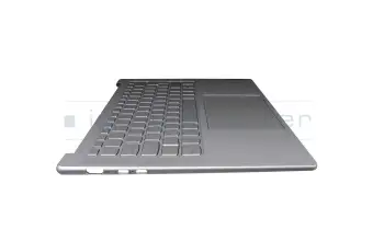17365628 teclado incl. topcase original Lenovo DE (alemán) gris/canaso con retroiluminacion