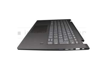 17L0772 teclado incl. topcase original Lenovo FR (francés) gris/canaso