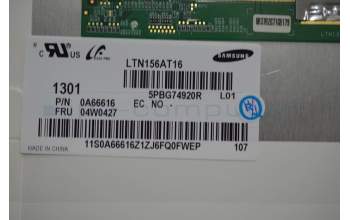 Lenovo 18004785 SEC LTN156AT16-L01 HD G W LED1 NB LCD