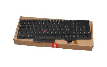 18T000W teclado original Lenovo CH (suiza) negro/negro con retroiluminacion y mouse-stick
