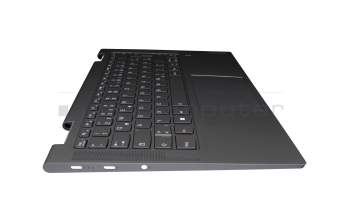 1CZ213006H teclado incl. topcase original Lenovo DE (alemán) gris/canaso con retroiluminacion