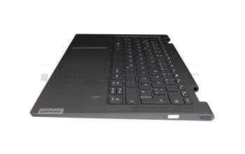 1CZ213006H teclado incl. topcase original Lenovo DE (alemán) gris/canaso con retroiluminacion