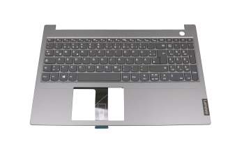 1KAFZZG004U teclado incl. topcase original Lenovo DE (alemán) gris/canaso