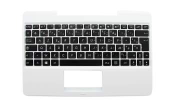 1KAHZZF000T teclado incl. topcase original Asus FR (francés) negro/blanco