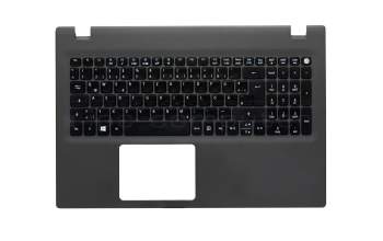1KAJZZG003Q teclado incl. topcase original Acer DE (alemán) negro/canaso