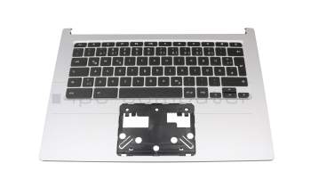 1KAJZZG060X teclado incl. topcase original Acer DE (alemán) negro/canaso con retroiluminacion