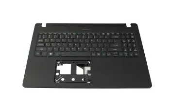 1KAJZZR066 teclado incl. topcase original Acer US (Inglés) negro/negro