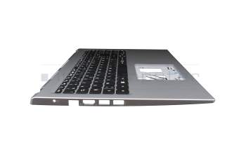 21051738KA01 teclado incl. topcase original Acer FR (francés) negro/plateado