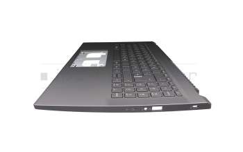22705057K202 teclado incl. topcase original Acer DE (alemán) gris/canaso con retroiluminacion
