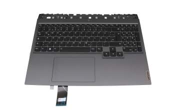 25G0063 teclado incl. topcase original Lenovo DE (alemán) negro/canaso con retroiluminacion