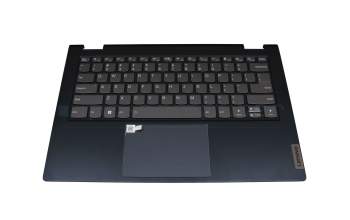 26P0299 teclado incl. topcase original Lenovo US (Inglés) gris/azul con retroiluminacion