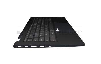 26P0299 teclado incl. topcase original Lenovo US (Inglés) gris/azul con retroiluminacion