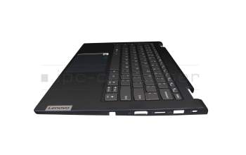 26P0299 teclado incl. topcase original Lenovo US (Inglés) gris/azul con retroiluminacion