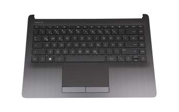 2B-AB208I610 teclado incl. topcase original HP DE (alemán) negro/negro