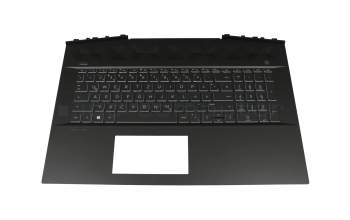 2H-ABKGMC25411 teclado incl. topcase original HP DE (alemán) negro/blanco/negro