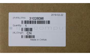 Lenovo CABLE LW BLK1.8m BS Power Cord(R) para Lenovo IdeaCentre H30-50 (90B8/90B9)